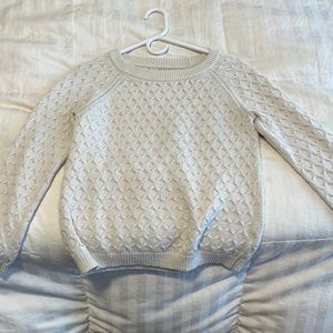 White cream sweater